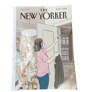 The New Yorker Magazine June 14 2021 u Cover Easing Back Adrian Tomine